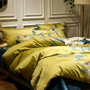 GobekUsa Luxury Flamingo Leaf Bedding Set Queen King Size