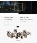 GobekUsa Luxury Glass Ball Nordic Chandeliers - Dimmable