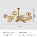 GobekUsa Luxury Glass Ball Nordic Chandeliers - Dimmable