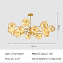 GobekUsa Luxury Glass Ball Nordic Chandeliers - Dimmable
