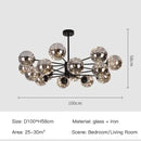 GobekUsa Luxury Glass Ball Nordic Chandeliers - Dimmable