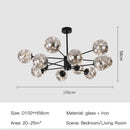 GobekUsa Luxury Glass Ball Nordic Chandeliers - Dimmable