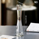 Elegant clear glass flower vase set of 5 living room decor by Decorbites