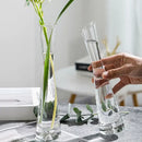 Elegant clear glass flower vase set of 5 living room decor by Decorbites
