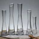 Elegant clear glass flower vase set of 5 living room decor by Decorbites