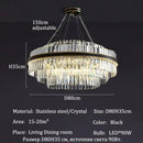 GobekUsa Luxury LED Crystal Chandelier for Home Decor