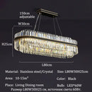 GobekUsa Luxury LED Crystal Chandelier for Home Decor