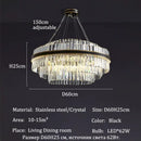GobekUsa Luxury LED Crystal Chandelier for Home Decor