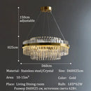 GobekUsa Luxury LED Crystal Chandelier for Home Decor