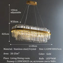 GobekUsa Luxury LED Crystal Chandelier for Home Decor