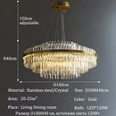 GobekUsa Luxury LED Crystal Chandelier for Home Decor