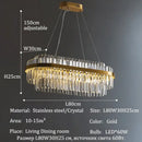 GobekUsa Luxury LED Crystal Chandelier for Home Decor