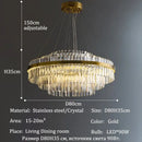 GobekUsa Luxury LED Crystal Chandelier for Home Decor