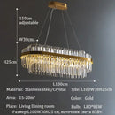 GobekUsa Luxury LED Crystal Chandelier for Home Decor