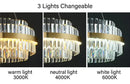 GobekUsa Luxury LED Crystal Chandelier for Home Decor