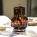 GobekUsa Luxury Leopard Glass Vase for Home Decor