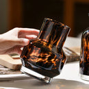 GobekUsa Luxury Leopard Glass Vase for Home Decor