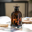 Luxury leopard glass vase amber tortoiseshell living room decor by Decorbites