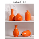 GobekUsa Luxury Modern Ceramic Flower Vase Orange