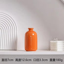 Modern orange ceramic vase set of 5 living room decor