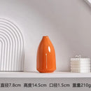 Modern orange ceramic vase set of 5 living room decor