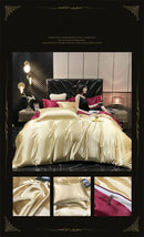 GobekUsa Luxury Mulberry Silk Queen Bedding Set