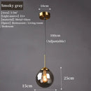 GobekUsa Luxury Nordic LED Chandelier with Glass Shades