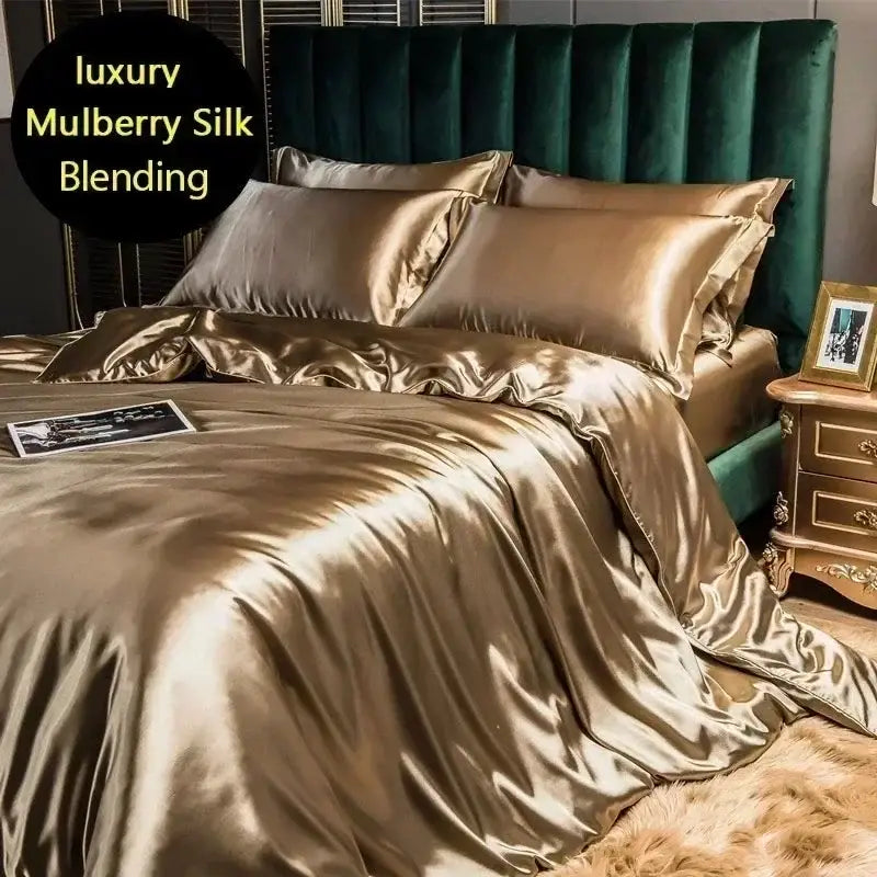 GobekUsa Luxury Silk Bedding Set with Sheets, photo 31 of 40