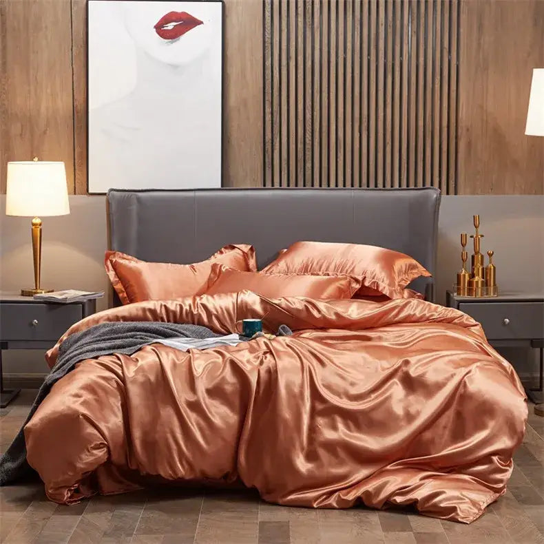 GobekUsa Luxury Solid Color Bedding Set - Twin/King/Queen, photo 40 of 40