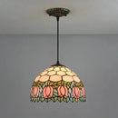 GobekUsa Luxury Tiffany Style Stained Glass Pendant Light by Decorbites