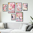 Puella magi madoka magica framed wall art bedroom anime poster set by Decorbites