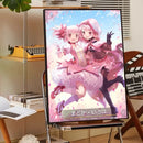Puella magi madoka magica framed wall art bedroom anime poster set by Decorbites