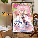 Puella magi madoka magica framed wall art bedroom anime poster set by Decorbites