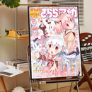 Puella magi madoka magica framed wall art bedroom anime poster set by Decorbites