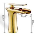 GobekUsa Mai - Single Handle Gold Bathroom Faucet