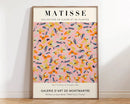 Matisse floral art pink & orange framed poster living room decor