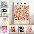 Matisse floral abstract flowers framed wall art – living room decor