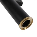 GobekUsa Matte Black & Gold Bathroom Faucet, Dual Water Modes