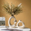 GobekUsa Matte Ceramic Vase Set 2 Modern Home Decor