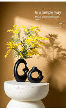 GobekUsa Matte Ceramic Vase Set 2 Modern Home Decor