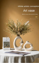 GobekUsa Matte Ceramic Vase Set 2 Modern Home Decor