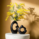 GobekUsa Matte Ceramic Vase Set 2 Modern Home Decor