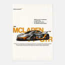 GobekUsa Mclaren P1 GTR Luxury Poster for Home Decor