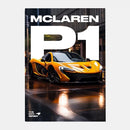 GobekUsa Mclaren P1 GTR Luxury Poster for Home Decor