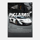 GobekUsa Mclaren P1 GTR Luxury Poster for Home Decor