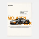 GobekUsa Mclaren P1 GTR Luxury Poster for Home Decor
