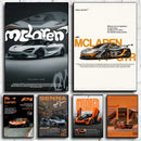 GobekUsa Mclaren P1 GTR Luxury Poster for Home Decor