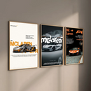 GobekUsa Mclaren P1 GTR Luxury Poster for Home Decor