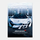 Luxury silver sports car gtr luxury poster living room wall art by Decorbites