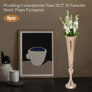 GobekUsa Metal Golden Flower Stand Vase Candle Holder